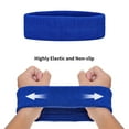 thumbnail image 5 of GOGO Sweatband Set Sports Athletic Exercise Headband Wristband Set White, 5 of 8
