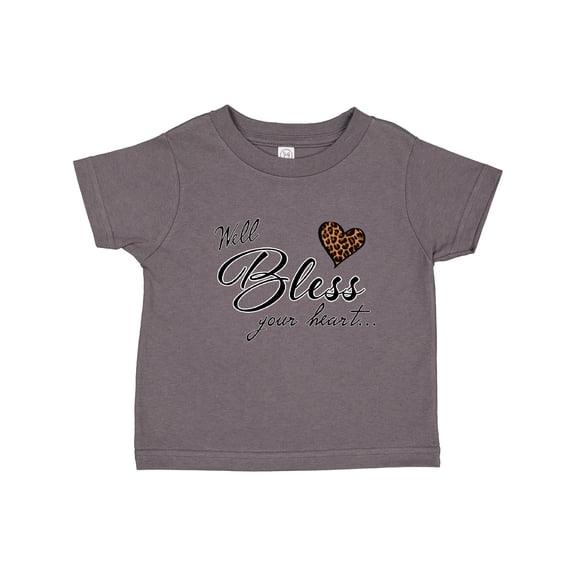 Inktastic Well Bless your Heart with Leopard Print Boys or Girls Toddler T-Shirt