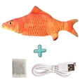 thumbnail image 4 of Jouet pour Chat Poisson Électrique Réaliste Jouet pour Chat en Mouvement Jouet pour Chat Kicker Poisson avec Herbe à Chat, 4 of 8