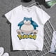 thumbnail image 1 of Camiseta de Pokémon para niños y niñas, camisa de manga corta con estampado de dibujos animados de Pikachu, ropa de verano, 1 of 4