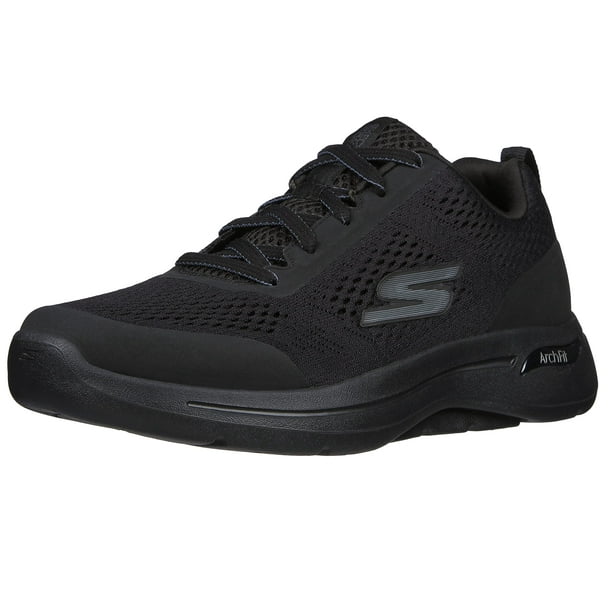 Zapatos Skechers Gowalk Arch Fit para hombre, negros, 11,5 cm de ancho