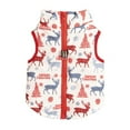 thumbnail image 4 of Christmas Dog Warm Vest Coat Xmas Elk Snowman Santa Claus Print Pet Cat Dog Clothes Winter Windproof Zipper Costume Puppy Jacket for Small Medium Large Dogs, 4 of 7