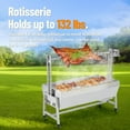 thumbnail image 2 of Parrilla Giratoria Automática de Acero Inoxidable, 54" para BBQ, Capacidad 132LB, Motor Eléctrico 50W, Asador para Cerdo y Cordero, 2 of 8