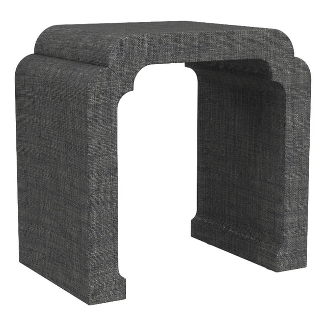 Butler Specialty Company Chatham Waterfall Raffia Side Table - Charcoal