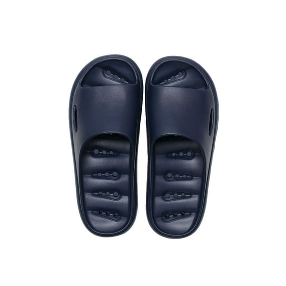 LUXUR Men's Slip On Sport Slide Sandals Flip Flop Shower Shoes Slippers House Pool Gym