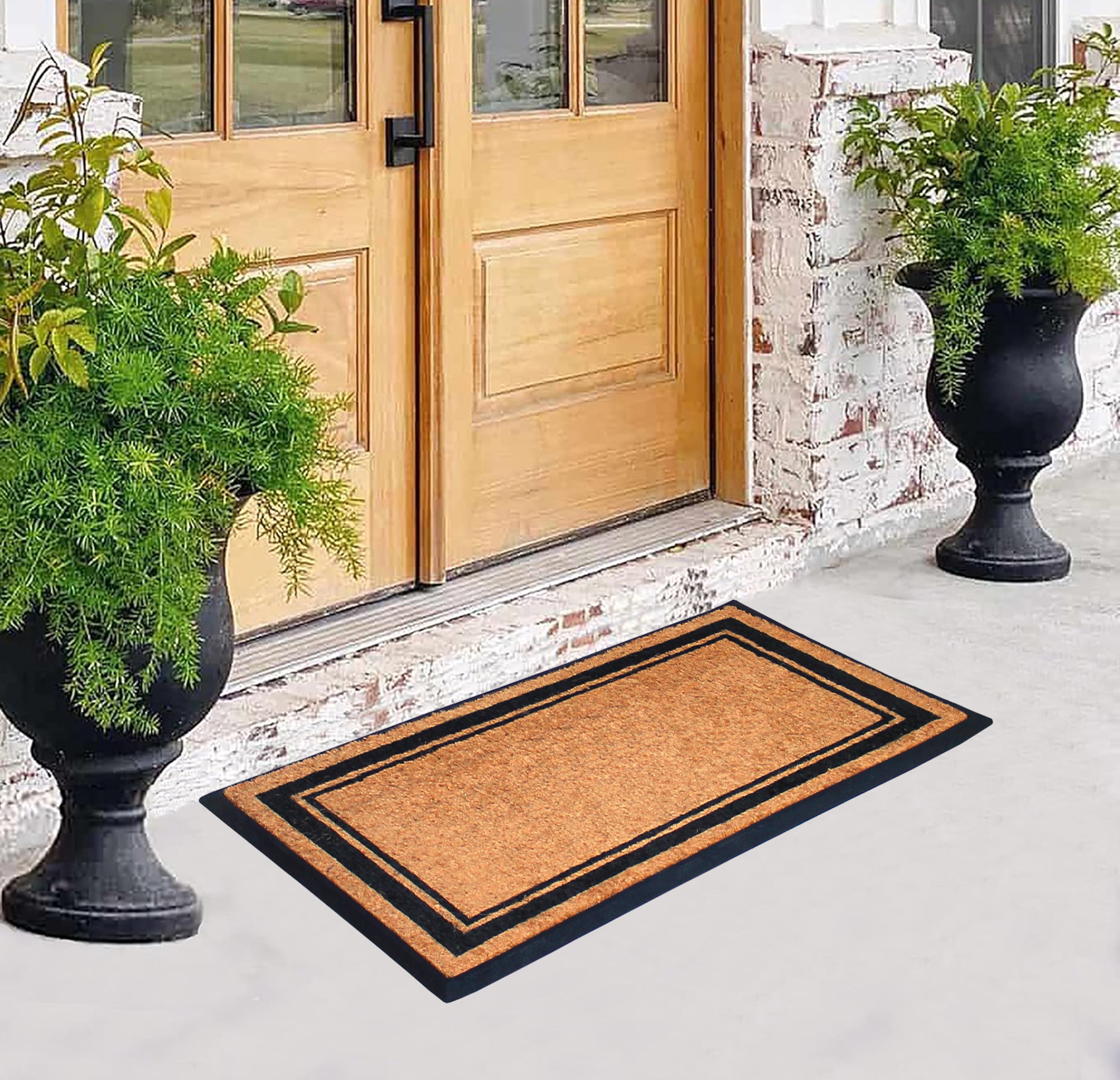 A1 Home Collections First Impression Markham Border Double Extra Large Doormat (30"x48")