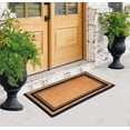 thumbnail image 5 of A1HC 30"x48" Natural Coir & Rubber Door Mat, Outdoor Front Porch Welcome Mat, Heavy-Duty, Fade-Resistant, Anti-Shed, Black Border, 5 of 7