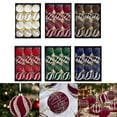 thumbnail image 4 of 12Pcs 8Cm Festive Christmas Tree Balls - Glittering Ornaments For Holiday Cheer!, 4 of 6