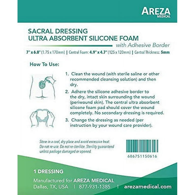 areza silver foam dressing Amazon.com: Areza Medical - Silver Foam Wound Dressing Pad - Sterile - 4.25" X 4.25" (10.8 cm X 10.8 cm)