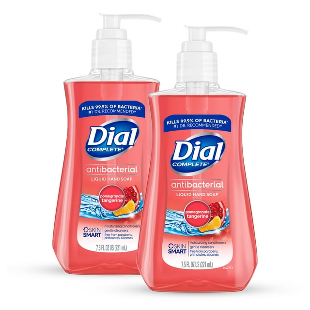 Dial Antibacterial Liquid Hand Soap, Pomegranate Tangerine, 7.5 Ounce
