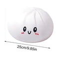 thumbnail image 6 of Giant Dumpling Squish for Adults, 10 Inch Jumbo Dumpling Stress Ball, Soft Squeeze Decompression Dough, Anxiety Relief Fidget, Adult Fidget Tool (White), 6 of 7