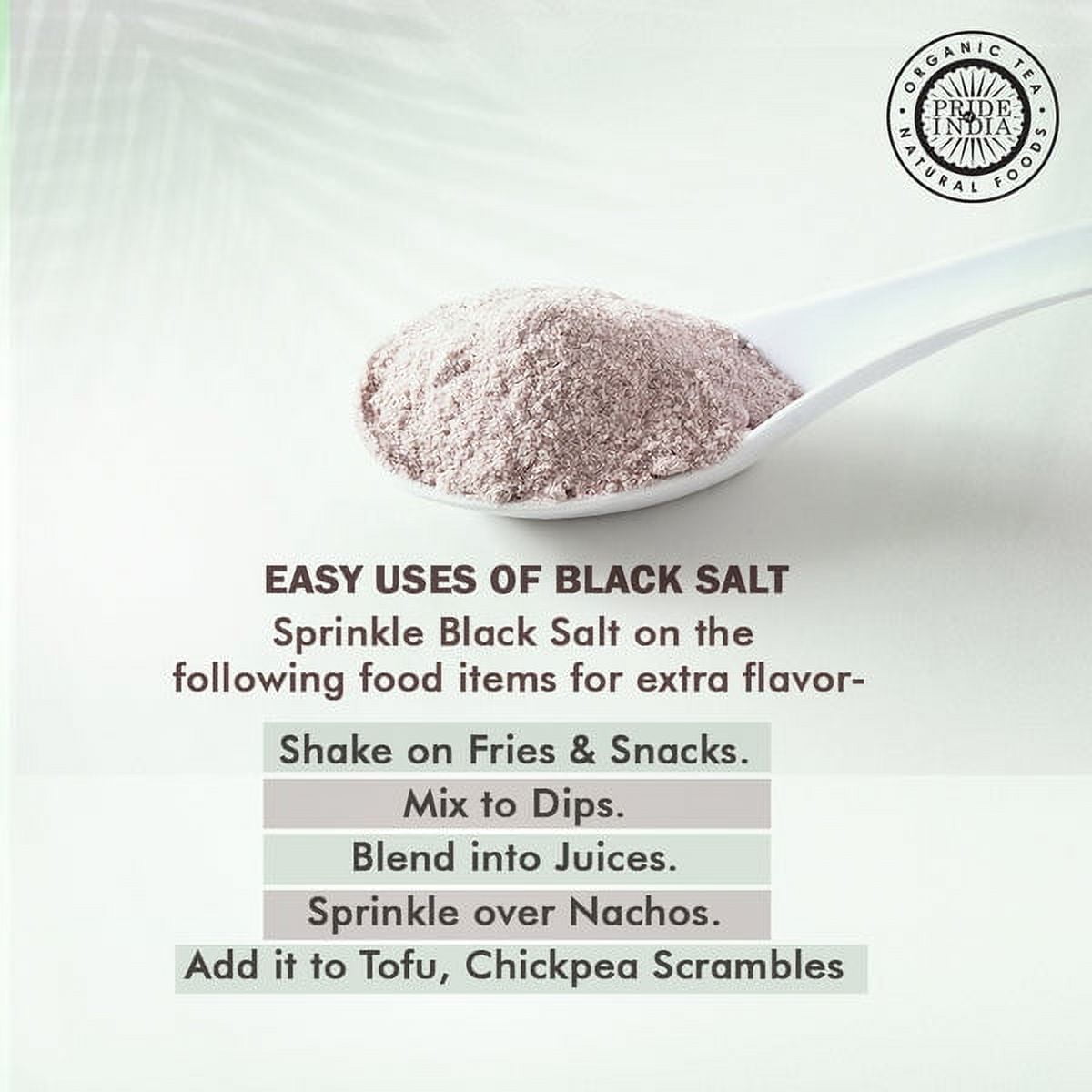 Pride Of India - Pack of 6 - Himalayan Black Salt Kala Namak, Extra Fine, 1 lb Dual Sifter Jar, Great for Vegan Cooking