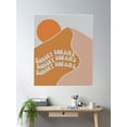 thumbnail image 2 of Sunset Quotes Warm Tones Poster Wall Art, Modern Wall Decor For Living Room Bedroom, 8x12 UNFRAMED, 2 of 3