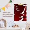 thumbnail image 5 of FMSHPON Christmas White Red Xmas Tree Clipboard Hardboard Wood Nursing Clip Board and Pull for Standard A4 Letter 13x9 inches, 5 of 5