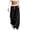 Black, variant on Womens Street Casual Loose Sweatpants Patchwork Elastic Waist Drawstring Wide Leg Gym Workout Pants with Pockets