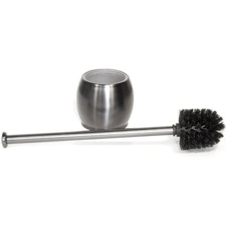 product image of ToiletTree Products Stainless Steel Plunger - Heavy Duty Toilet Bowl Plunger with Holder for Bathroom Essentials and House Cleaning Tools - Gun Metal  6.5” x 6.5” x 18.5”