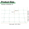 thumbnail image 2 of Uxcell Trellis Netting for Climbing Plants 6.6 x 9.8ft 27 Strands Heavy Duty Garden Trellis Netting Polyethylene Plant Support Net with 4" x 4" Mesh for Fruits Vegetables Cucumber, 2 of 6