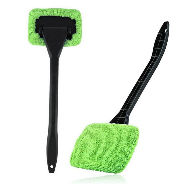 Cagogo under $5 Car Window Cleaner, Car Cleaning Brush, Defogging Window Wiper, Household Multi-function Cleaner, Microfiber Car Accessory, Interior Window Cleaner, Automotive Cleaning Tool