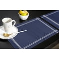 thumbnail image 5 of Placemats Set of 4, Solid Dark Blue, Woven Placemat, Linen Place Mats for Kitchen/Dining Tables, Pure Color Washable Table Mats for Party, 5 of 8