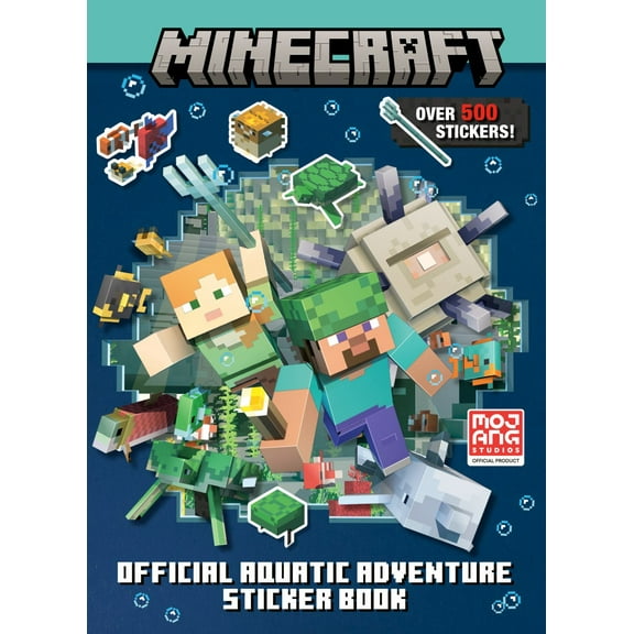 Minecraft Official Aquatic Adventure Sticker Book (Minecraft) (Paperback)