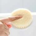 thumbnail image 2 of Inteprter Cepillo de ducha cómodo blanco con mango largo para un fácil acceso, fácil de limpiar, cepillo de baño con mango largo Juegos de accesorios de baño, 2 of 6