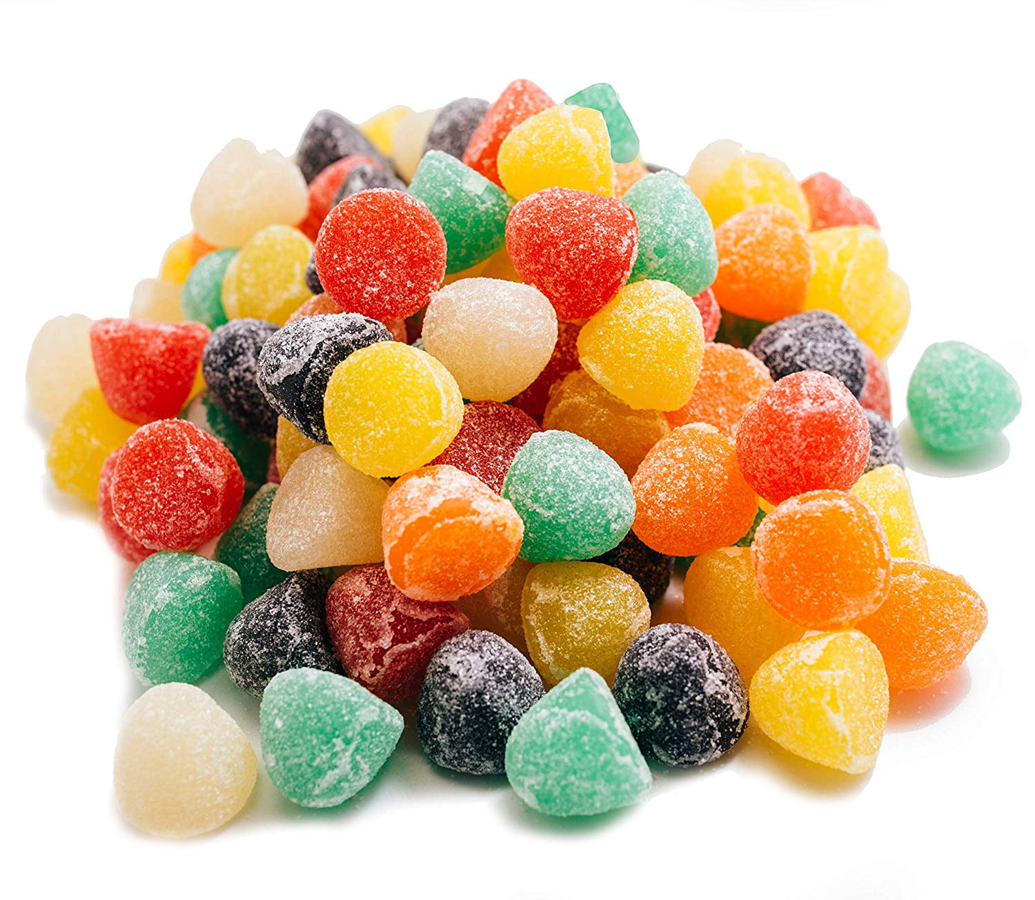Jumbo Gum Drops 3 LB Resealable Stand Up Candy Bag Fruit and Spice