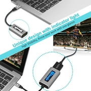 USB C to HDMI Adapter (4K@60Hz), Tuwejia USB Type-C to HDMI Adapter with Backlit Indicator, [Thunderbolt 3 Compatible]