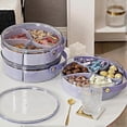 thumbnail image 5 of Divided Serving Tray with Lid and Handle, Snackle Box Charcuterie Container, Portable Snack Platters Organizer with 5 Individual Dishes, Food Storage, 5 of 5