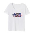 thumbnail image 3 of Camiseta de mujer de verano con cuello redondo y manga corta para viaje, senderismo, regalo para mujer M, 3 of 7