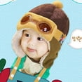 thumbnail image 2 of Baby Boys Girls Cute Wool Winter Warm Pilot Caps Toddler Earflap Beanie Hats, 2 of 6