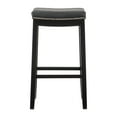 thumbnail image 5 of Linon Cessford 32" Backless Indoor Bar Stool, Black with Black Faux Leather, Includes 1 Stool, 5 of 13