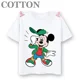 thumbnail image 4 of Bonita camiseta de algodón de verano de Mickey Mouse a la moda para niños y niñas, informal, con dibujos animados, de manga corta, con estampado de Anime Disney para niños, 4 of 5