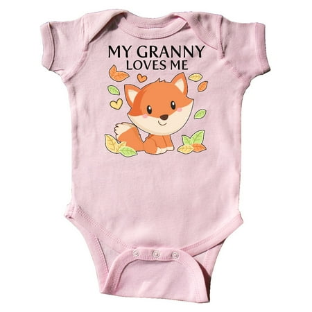

Inktastic My Granny Loves Me- Little Fox Gift Baby Boy or Baby Girl Bodysuit