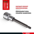 thumbnail image 4 of Teng Tools M12 1/2 Inch Drive Ribe Multi Spline Chrome Vanadium Socket | Mechanic Tool | Hand Tool - M122712-C, 4 of 7