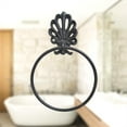 thumbnail image 5 of OUNONA Vintage American Wrought Iron Bathroom Towel Ring Solid Stainless Steel Towel Mount Bathroom Accessories, 5 of 8