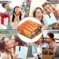 thumbnail image 5 of Cute Back View Cat Wearable Blanket Hoodies for Women Men Adults Cat Lovers Cozy Warm Fall Leaves Orange Tabby Cats Hooded Blankets for Couch Bed Decor 60x80 Inch, 5 of 5