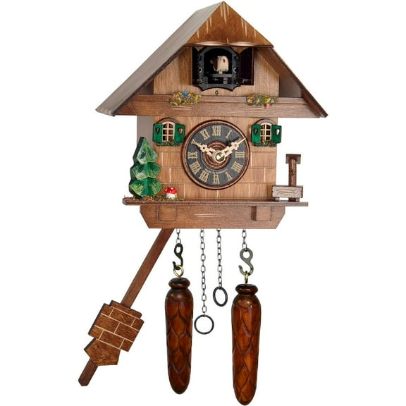 Alexander Taron 7.5" Engstler Battery-Operated Full Size Cuckoo Wall Clock