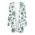 thumbnail image 4 of Penkiiy Women's Lightweight Open Front Cardigans Long Sleeve Casual Soft Drape Fall Cardigan with Pocket Light Blue for 2XL, 4 of 5