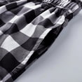 thumbnail image 3 of Mens Pajama Pants Plaid Wide Leg Straight Trousers Baggy Lightweight Lounge Pants Drawstring Cozy Sleepwear Pj Bottoms, 3 of 4