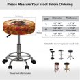 thumbnail image 6 of HUIACONG Easy to Clean Circle Stool Slipcover, Leaves Dachshund Polyester Round Round Bar Stool Covers for Vanity Kitchen, 6 of 6