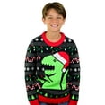 thumbnail image 3 of Tstars Boys Unisex Ugly Christmas Sweater Trex Dinosaur Dino Kids Christmas Gift Funny Humor Holiday Shirts Xmas Party Christmas Gifts for Boy Kids Sweater Ugly Xmas Sweater, 3 of 7