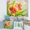 thumbnail image 2 of Designart 'Ancient Red Tulips Flowers II' Traditional Framed Canvas Wall Art Print, 2 of 5