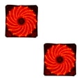 thumbnail image 1 of Injueey 120mm LED Ultra silencioso computadora PC ventilador con cubierta 15 LEDs 12V Cpu disipador de calor enfriador ventilador de rojo 12cm 2piezas, 1 of 6