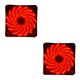 thumbnail image 3 of sweethay 120mm LED Ultra silencioso computadora PC ventilador con cubierta 15 LEDs 12V Cpu disipador de calor enfriador ventilador de rojo 12cm 2piezas, 3 of 6