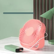 Aespoir USB Desk Fan, Portable Quiet Desktop Fan For Better Cool Home Office Car Indoor Outdoor,Pink