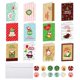 thumbnail image 2 of Tarjetas de Navidad con sobres, tarjetas de felicitación navideñas con sobres, 6 diseños surtidos, tarjetas de Feliz Navidad con pegatinas de sello, 2 of 4