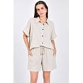 thumbnail image 1 of Conjunto camisero tipo lino Roman Fashion /Juvenil, 4388 (Arena) beige G, 1 of 4