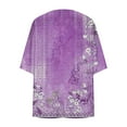 thumbnail image 4 of Aloohaidyvio Cardigan Sweaters for Women,Women's Lightweight Cardigan Fashion Half Sleeve Chiffon Beach Cover Ups Cardigans, 4 of 5