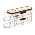 thumbnail image 3 of GROWTH TANK Egg Holder for Refrigerator Egg Rack Rolling Egg Container Storage Container for 2 Tiers, 3 of 9