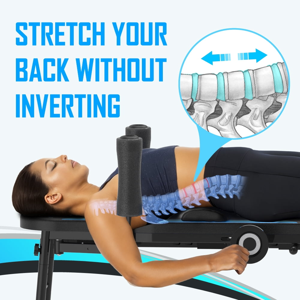 Exerpeutic 100 Back Stretch Traction Table Inversion Alternative with 300 Lbs. Weight Capacity